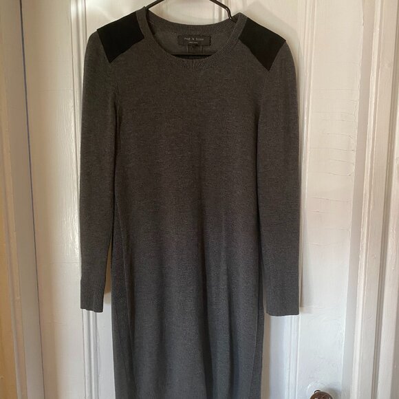 rag & bone Dresses & Skirts - Rag & Bone long sleeve knit merino wool dress